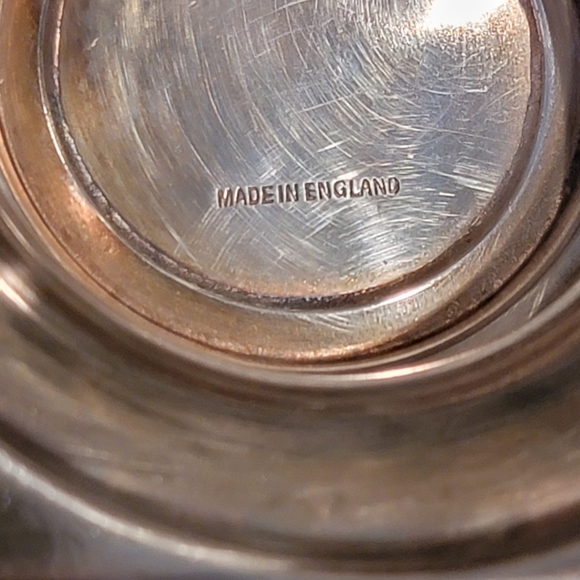 VINTAGE ENGLISH SILVER PLATED TUREEN 6X7" W/ LIONS HEAD HANDLES - Picture 7 of 13